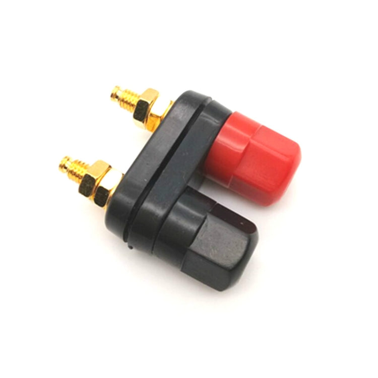10 PCS One-piece Speaker Two-position Hexagonal Power Amplifier Terminal Red and Black Power Hexagonal Dual-connection Terminal by buy2fix