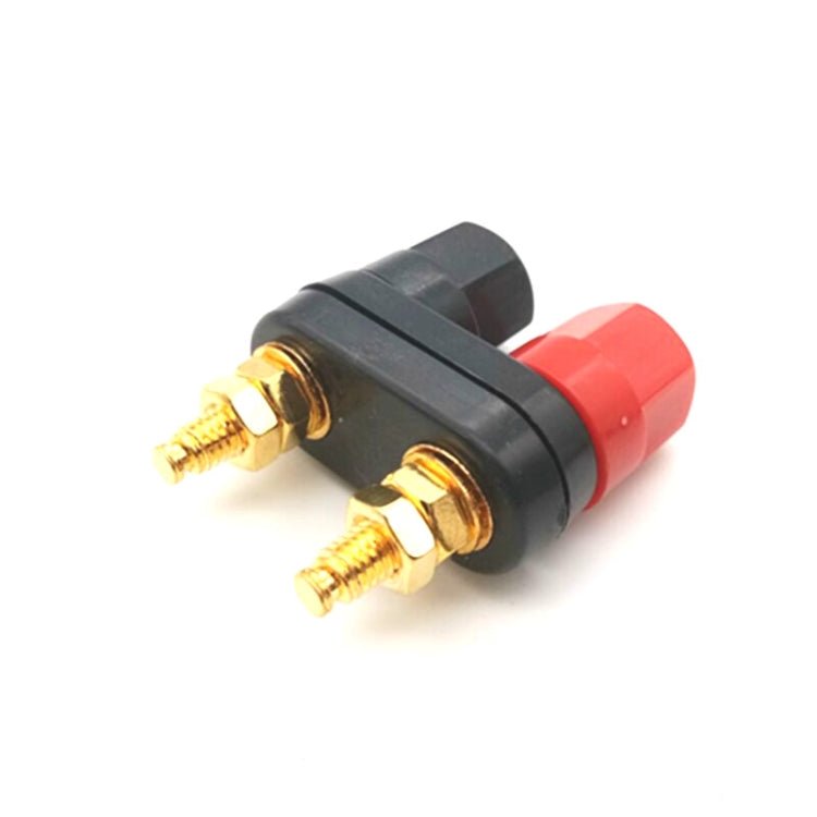 10 PCS One-piece Speaker Two-position Hexagonal Power Amplifier Terminal Red and Black Power Hexagonal Dual-connection Terminal by buy2fix