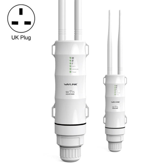 WAVLINK AC600 AP 2.4G/5G Dual Frequency Outdoor High Power Repeater, Pulg Type:UK Plug