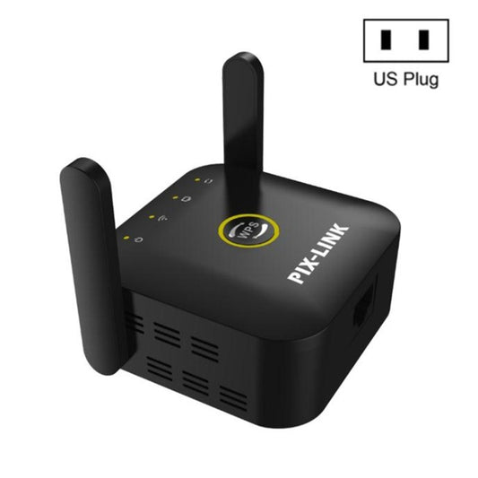 PIX-LINK WR22 300Mbps Wifi Wireless Signal Amplification Enhancement Extender, Plug Type:US Plug(Black) - Wireless Routers by PIX-LINK | Online Shopping UK | buy2fix