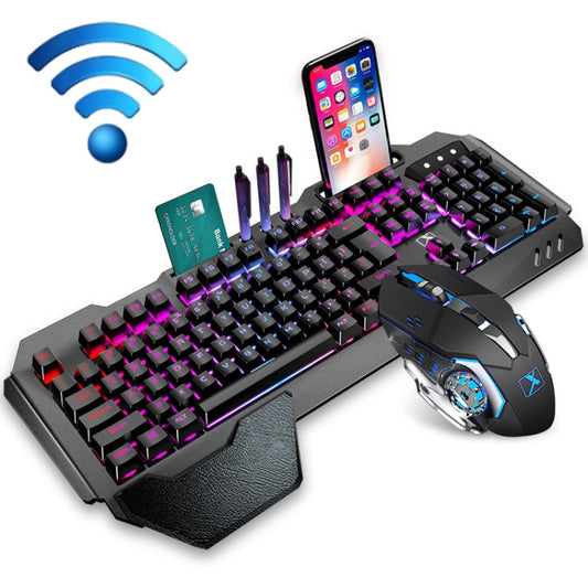 K680 RGB Rechargeable Gaming Wireless Keyboard and Mouse Set(Black) by buy2fix