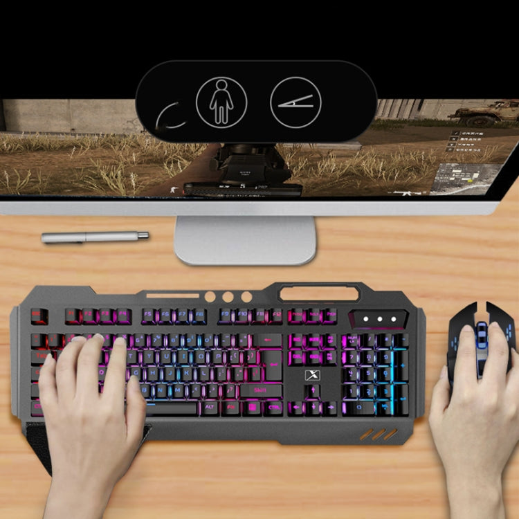 K680 RGB Rechargeable Gaming Wireless Keyboard and Mouse Set(Black) by buy2fix