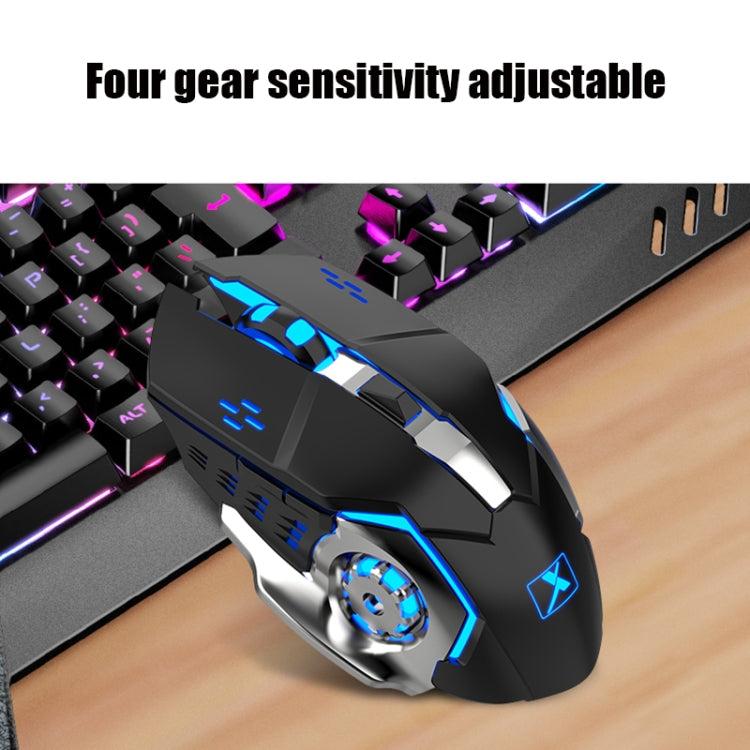 K680 RGB Rechargeable Gaming Wireless Keyboard and Mouse Set(Black) by buy2fix