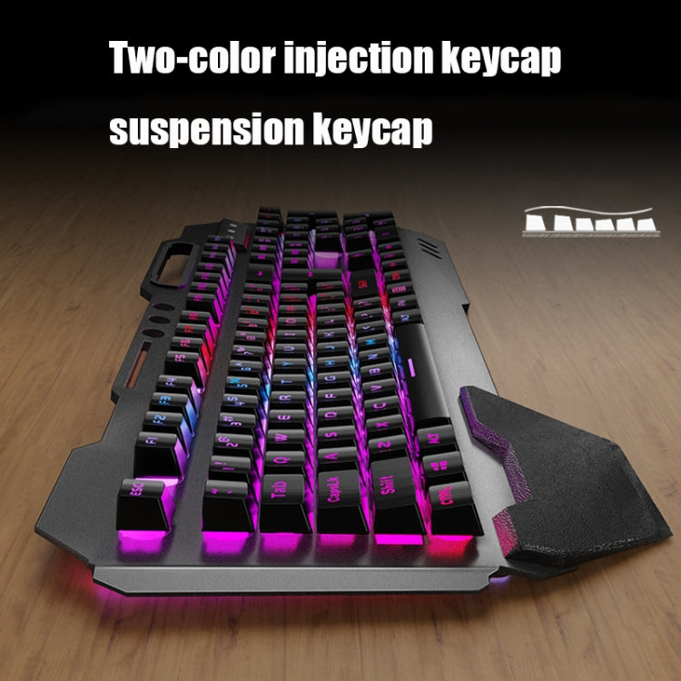 K680 RGB Rechargeable Gaming Wireless Keyboard and Mouse Set(Black) by buy2fix