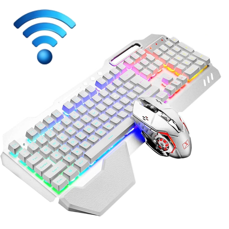 K680 RGB Rechargeable Gaming Wireless Keyboard and Mouse Set(White) - Wireless Keyboard by buy2fix | Online Shopping UK | buy2fix