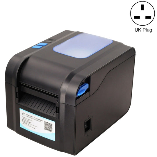 Xprinter XP-370B imprimante de codes à barres auto-adhésive QR Code imprimante étiquette de vêtements étiquette thermique Machine à billets (prise britannique)