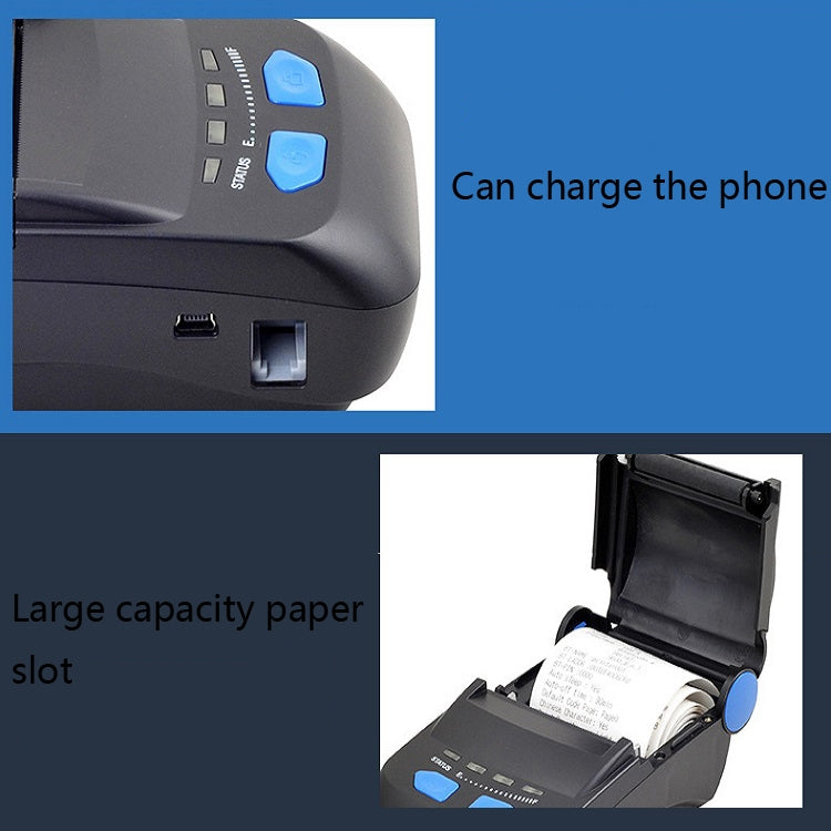 Xprinter XP-P300 Bluetooth Thermal Printer Portable 58mm Small Receipt Printer, CN Plug - Receipt Printers by Xprinter | Online Shopping UK | buy2fix