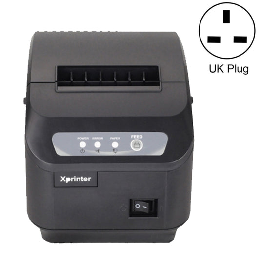 Xprinter XP-Q200II Thermal Small Receipt Printer Catering And Kitchen Receipt Printer 80mm Cutter, Interface Type:USB COM Interface(UK Plug) - Receipt Printers by Xprinter | Online Shopping UK | buy2fix