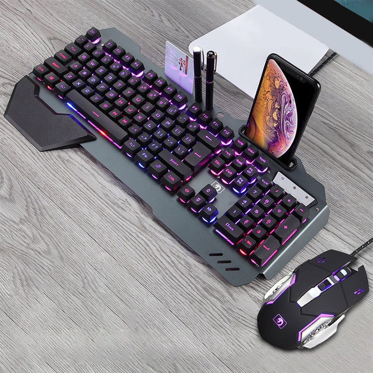 618 Internet Cafe Game Manipulator Keyboard and Mouse Set, Cable Length: 1.6m(Black) by buy2fix