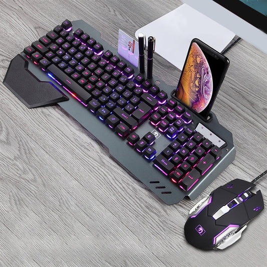 618 Internet Cafe Game Manipulator Keyboard and Mouse Set, Cable Length: 1.6m(Black) by buy2fix