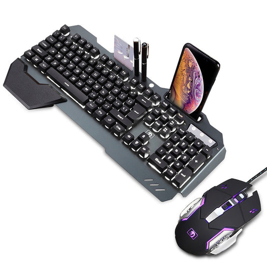 618 Internet Cafe Game Manipulator Keyboard and Mouse Set, Cable Length: 1.6m(Black) by buy2fix