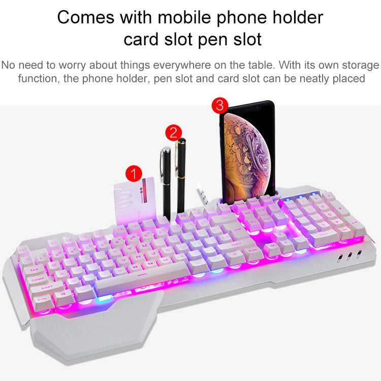 618 Internet Cafe Game Manipulator Keyboard and Mouse Set, Cable Length: 1.6m(Black) by buy2fix