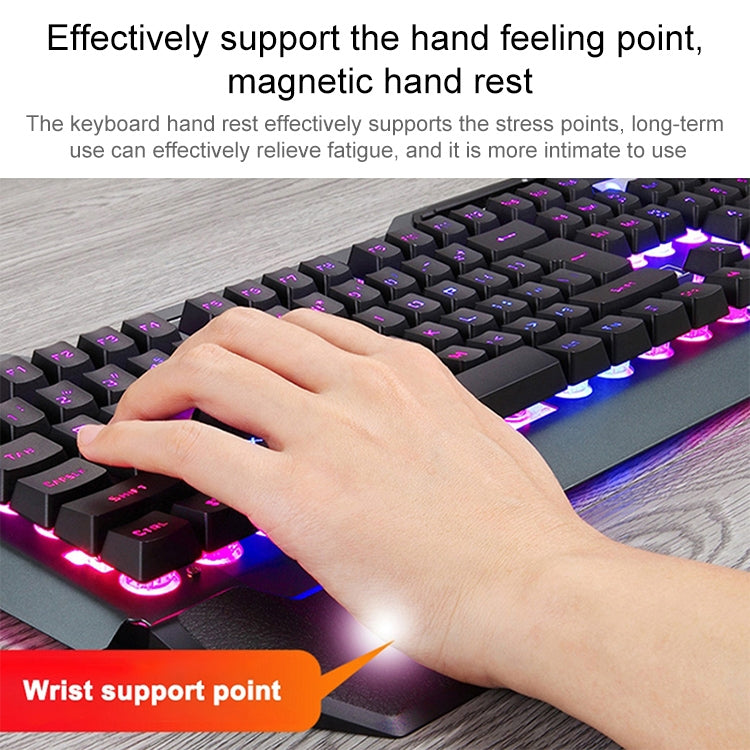 618 Internet Cafe Game Manipulator Keyboard and Mouse Set, Cable Length: 1.6m(Black) by buy2fix