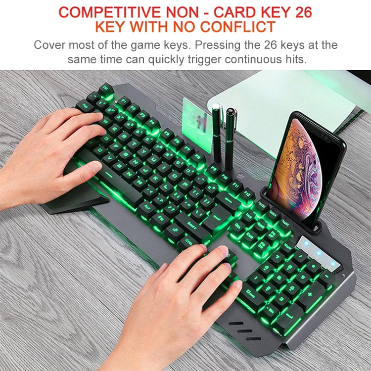 618 Internet Cafe Game Manipulator Keyboard and Mouse Set, Cable Length: 1.6m(Black) by buy2fix