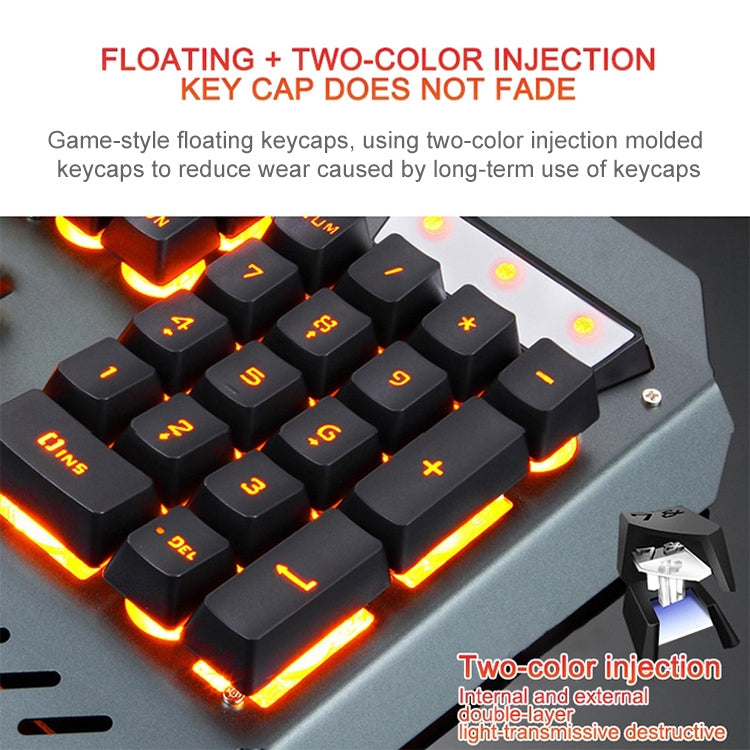 618 Internet Cafe Game Manipulator Keyboard and Mouse Set, Cable Length: 1.6m(Black) by buy2fix