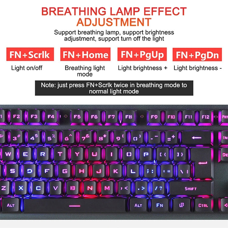 618 Internet Cafe Game Manipulator Keyboard and Mouse Set, Cable Length: 1.6m(Black) by buy2fix