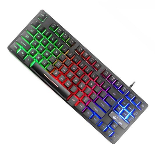 ZIYOULANG K16 87 Keys Colorful Mixed Light Gaming Notebook Manipulator Keyboard, Cable Length: 1.5m - Wired Keyboard by FREEDOM-WOLF | Online Shopping UK | buy2fix