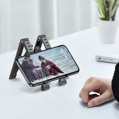 Metal Laptop Stand Computer Cooling Folding Mini Flat Raised Bracket(Gray) - Laptop Stand by buy2fix | Online Shopping UK | buy2fix