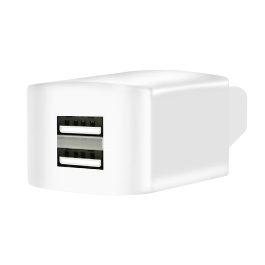3 PCS Chargeur de téléphone portable de voiture électrique de batterie au lithium de connexion inverse intelligente de voiture universelle, style: double port blanc étendu 2A