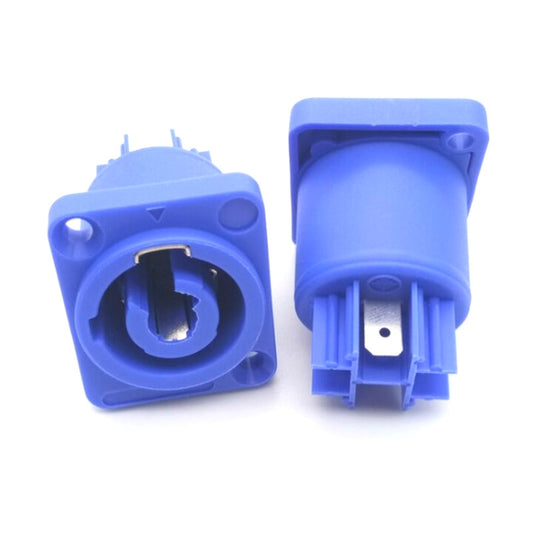 10 PCS Power Amplifier Audio Speaker Three-core Power Plug 3P LED Screen Power Audio Socket by buy2fix