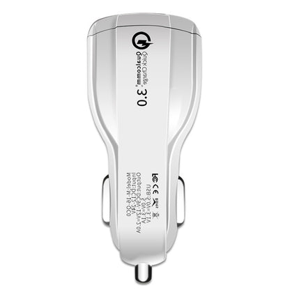2 PCS QC3.0+3.1A Car Charger Dual USB 6A Halo Wine Bottle Fast Charge Car Charger(Classic White) - Car Charger by buy2fix | Online Shopping UK | buy2fix