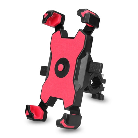 Electric Bicycle Mobile Phone Holder Can Be Rotated 360-degree Mobile Phone Holder Four-way Adjustment Bracket for Motorcycle, Style:Handlebars(Red) by buy2fix