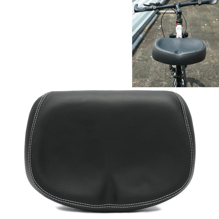 Bicycle Seat Mountain Bike Seat Cushion Shock Absorption no Nose Saddle Riding Equipment(Black) by buy2fix