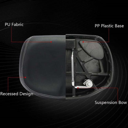 Bicycle Seat Mountain Bike Seat Cushion Shock Absorption no Nose Saddle Riding Equipment(Black) by buy2fix