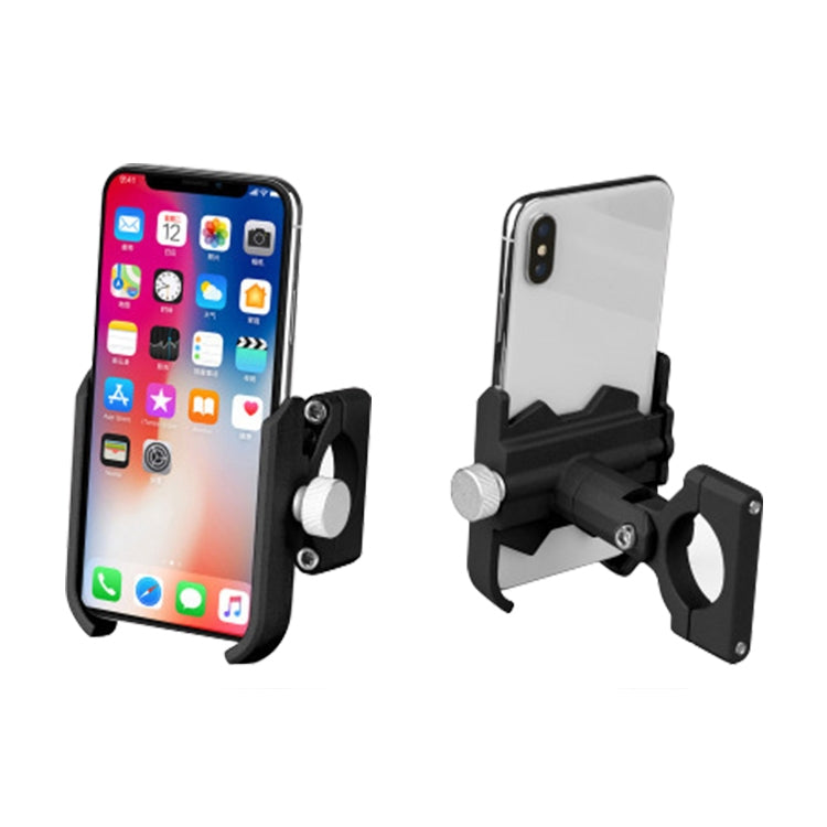 Bicycle Mobile Phone Holder Motorcycle Electric Car Navigation Mobile Phone Holder, Style:Handlebars(Black) by buy2fix