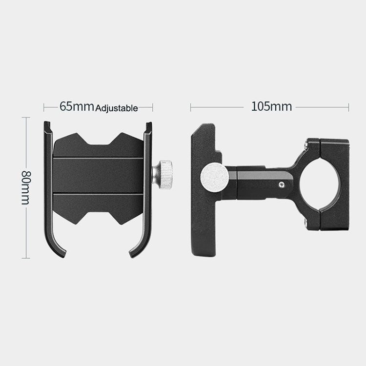 Bicycle Mobile Phone Holder Motorcycle Electric Car Navigation Mobile Phone Holder, Style:Handlebars(Black) by buy2fix