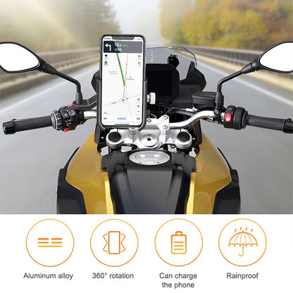 Bicycle Mobile Phone Holder Motorcycle Electric Car Navigation Mobile Phone Holder, Style:Handlebars(Black) by buy2fix