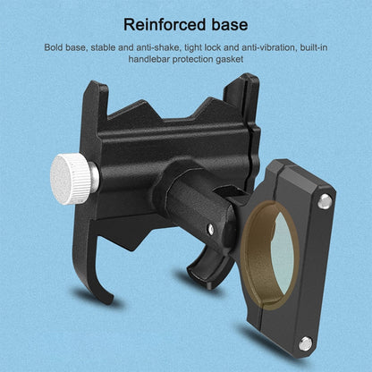 Bicycle Mobile Phone Holder Motorcycle Electric Car Navigation Mobile Phone Holder, Style:Handlebars(Black) by buy2fix