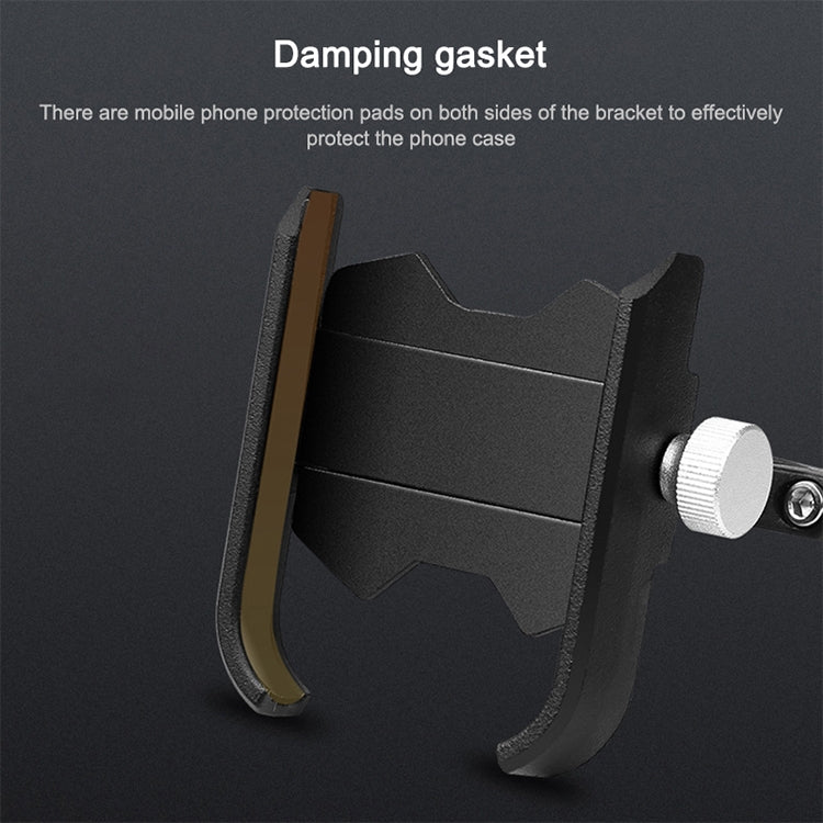 Bicycle Mobile Phone Holder Motorcycle Electric Car Navigation Mobile Phone Holder, Style:Handlebars(Black) by buy2fix