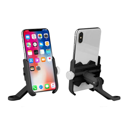 Bicycle Mobile Phone Holder Motorcycle Electric Car Navigation Mobile Phone Holder, Style:Rearview Mirrors(Black) by buy2fix