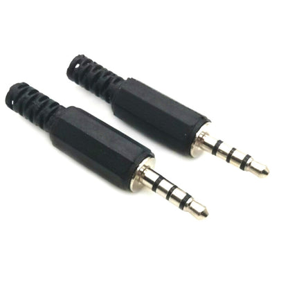 30 PCS Headphone Plug 3.5mm Four Pole Audio Head DIY Welding Head by buy2fix