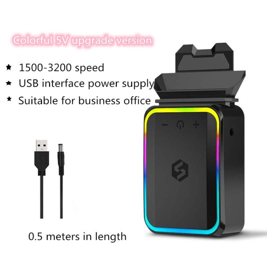 Suohuang Computer Notebook Exhaust Radiator Side Suction Fan Machine for Lenovo/ASUS/Dell laptops, Style:Colorful -5V Upgrade Version - Cooling Pads by buy2fix | Online Shopping UK | buy2fix