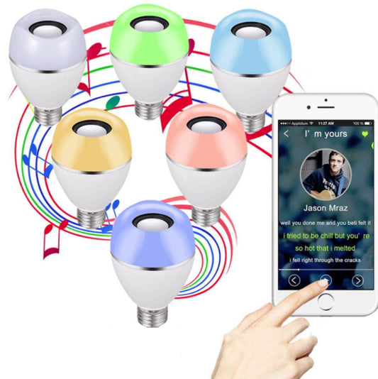 E27 LED Music Bulb Smart Colorful Remote Control Wake Up Light, Color temperature: APP Multi-link Music Light - Smart Light Bulbs by buy2fix | Online Shopping UK | buy2fix