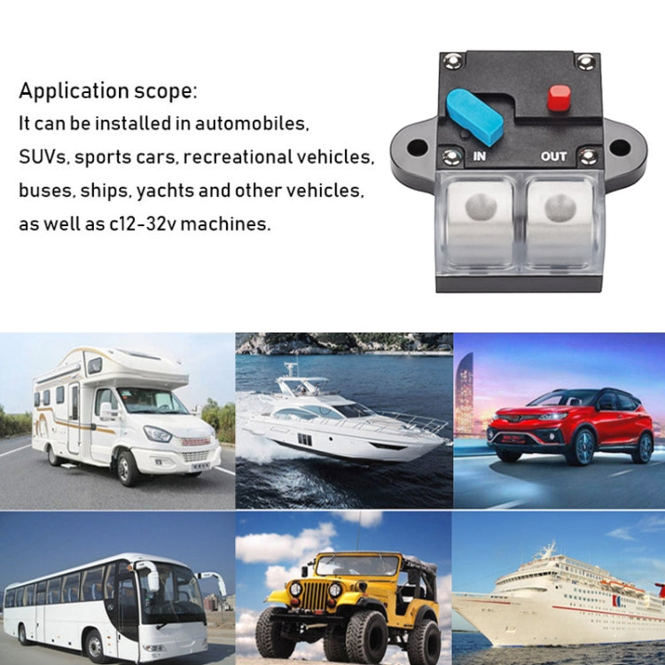 60A Auto Circuit Breaker Car Audio Fuse Holder Power Insurance Automatic Switch(Blue) - Fuse by buy2fix | Online Shopping UK | buy2fix