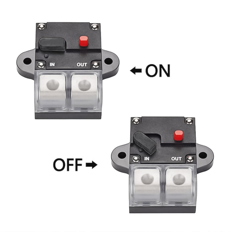 200A Auto Circuit Breaker Car Audio Fuse Holder Power Insurance Automatic Switch(Black) - Fuse by buy2fix | Online Shopping UK | buy2fix