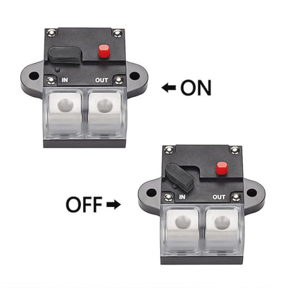 200A Auto Circuit Breaker Car Audio Fuse Holder Power Insurance Automatic Switch(Black) - Fuse by buy2fix | Online Shopping UK | buy2fix