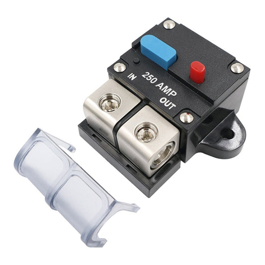 250A Auto Circuit Breaker Car Audio Fuse Holder Power Insurance Automatic Switch(Blue) - Fuse by buy2fix | Online Shopping UK | buy2fix