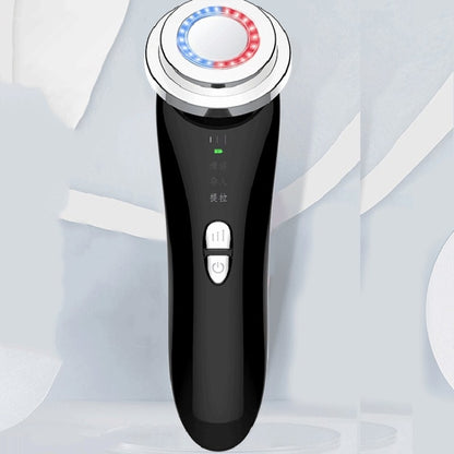 Facial Electronic Beauty Instrument Ultrasonic Ion Red And Blue Color Light Introduction Instrument(Pink) - Beauty Instrument by buy2fix | Online Shopping UK | buy2fix