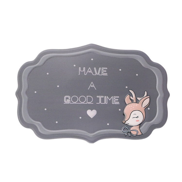 2 PCS Car Interior Decoration Anti-slip Mat PVC Soft Rubber Coaster Placemat(Time Black) by buy2fix