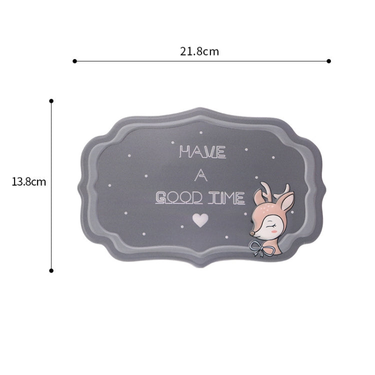 2 PCS Car Interior Decoration Anti-slip Mat PVC Soft Rubber Coaster Placemat(Time Black) by buy2fix