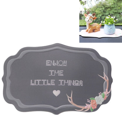 2 PCS Car Interior Decoration Anti-slip Mat PVC Soft Rubber Coaster Placemat(Fun Black) by buy2fix