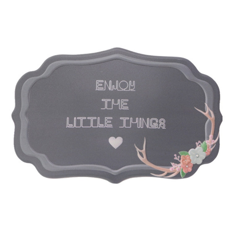 2 PCS Car Interior Decoration Anti-slip Mat PVC Soft Rubber Coaster Placemat(Fun Black) by buy2fix