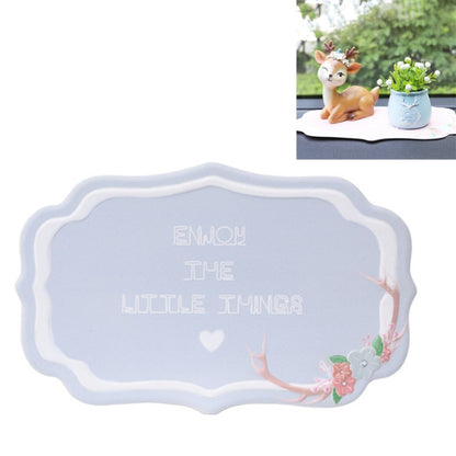 2 PCS Car Interior Decoration Anti-slip Mat PVC Soft Rubber Coaster Placemat(Fun Blue) by buy2fix