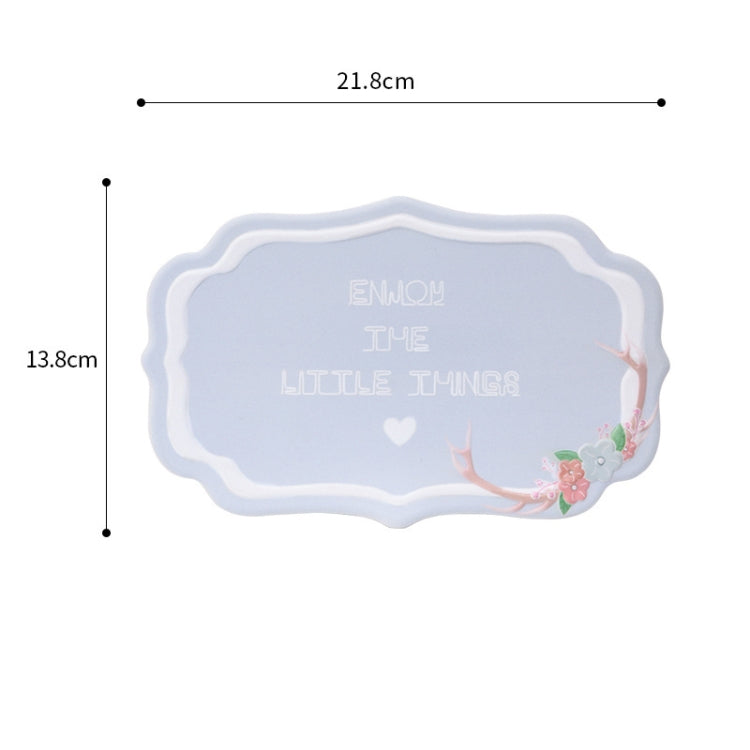 2 PCS Car Interior Decoration Anti-slip Mat PVC Soft Rubber Coaster Placemat(Fun Blue) by buy2fix