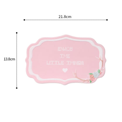 2 PCS Car Interior Decoration Anti-slip Mat PVC Soft Rubber Coaster Placemat(Fun Powder) by buy2fix