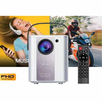 C500 Portable Mini LED Home HD Projector, Style:Basic Version(White) - Mini Projector by buy2fix | Online Shopping UK | buy2fix